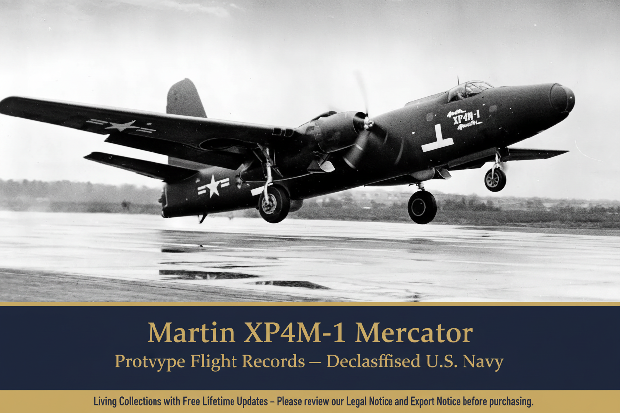 P4M Mercator Banner 3 — XP4M-1 Prototype Takeoff