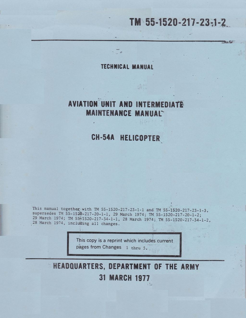 Sikorsky S-64 / CH-54 Skycrane Helicopter Manuals Bundle - Digital Download