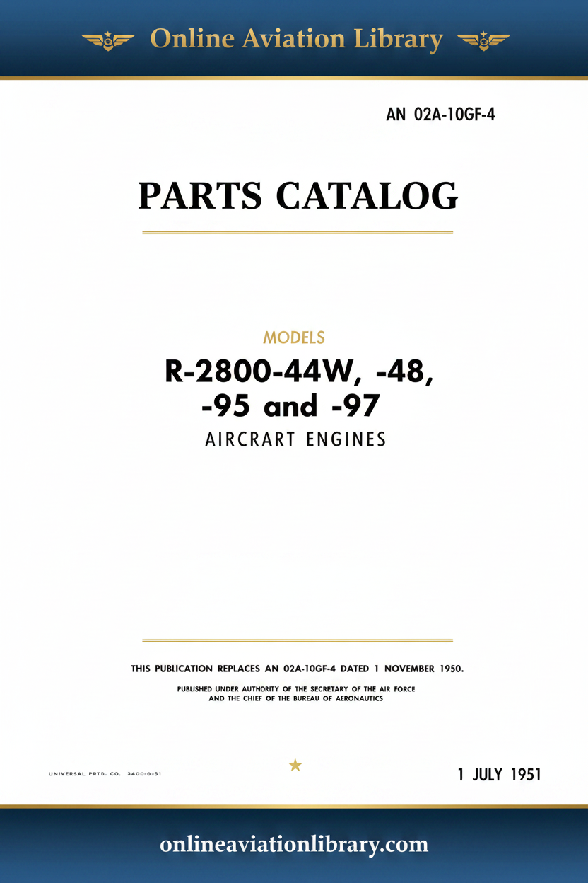 Parts Catalog R-2800-44W -48 -95 -97