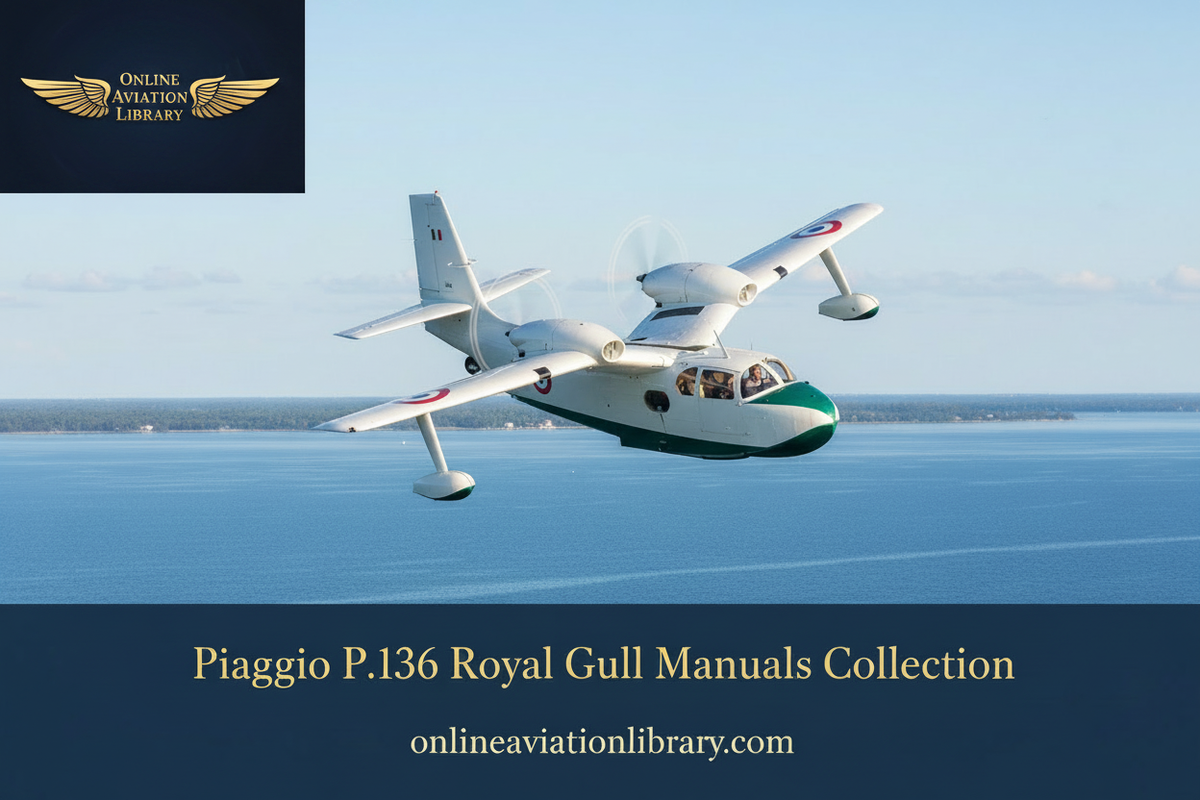 Piaggio P.136 Royal Gull banner with OAL logo