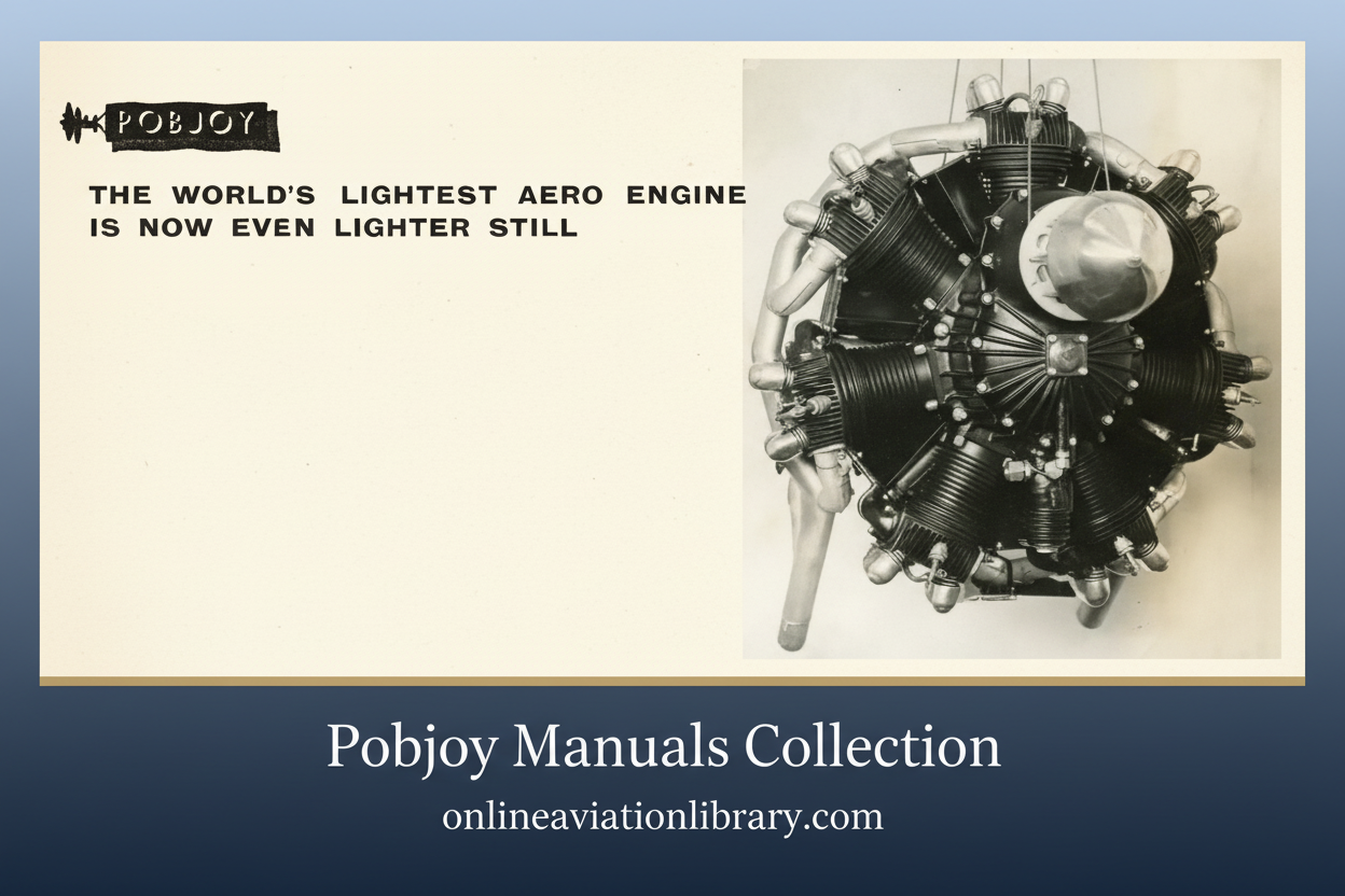 Pobjoy Manuals Collection banner