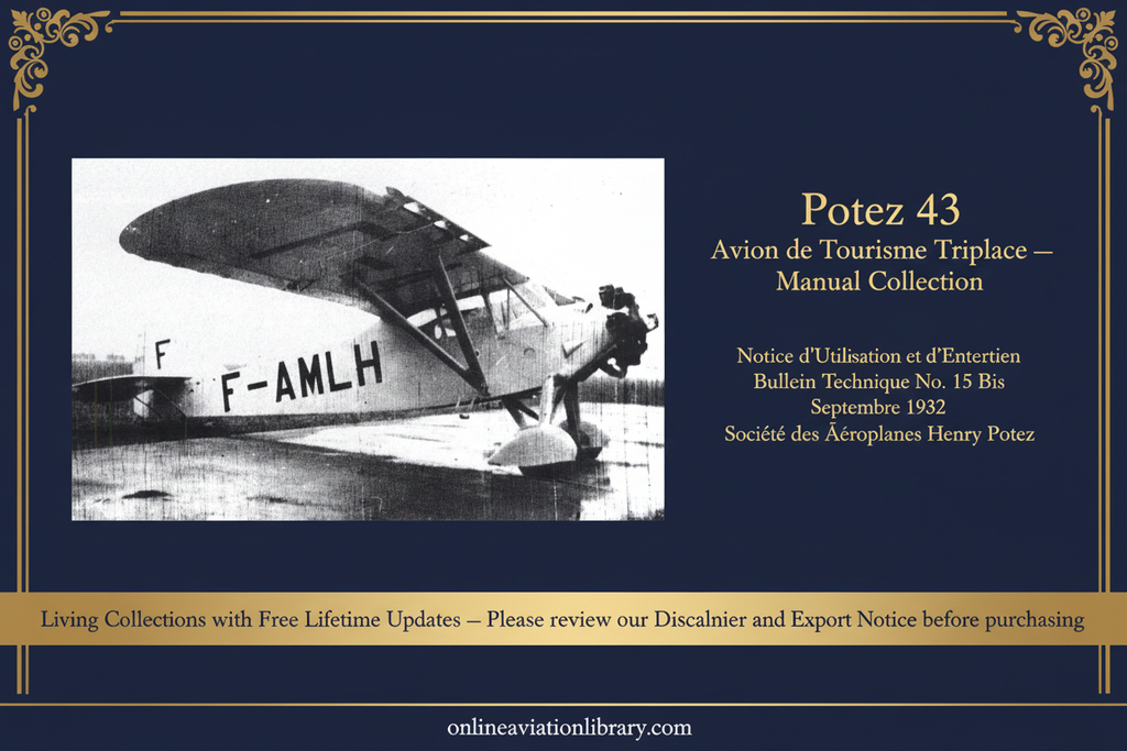 Potez 43 — Landscape F-AMLH Banner