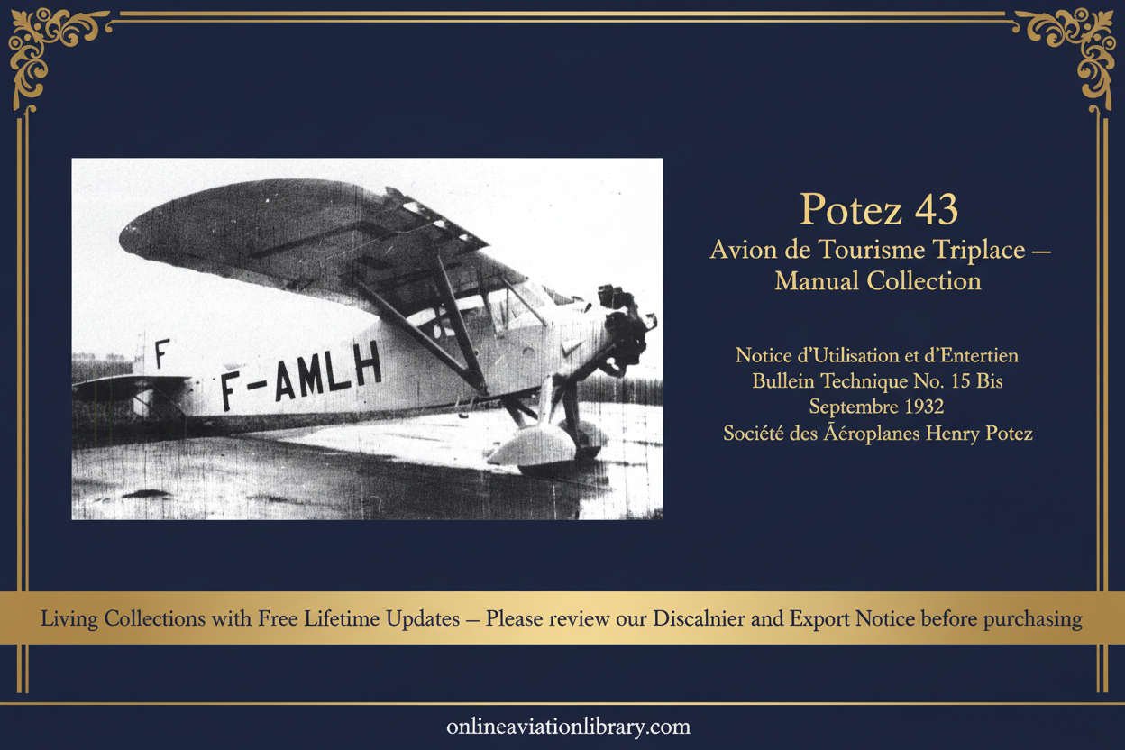 Potez 43 — Landscape F-AMLH Banner