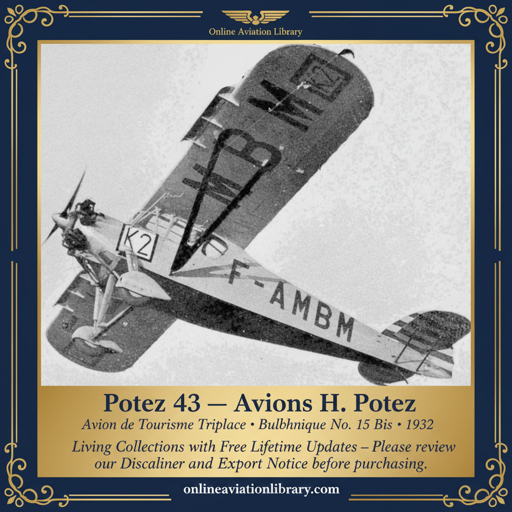 Potez 43 — Square F-AMBM Overhead Banner