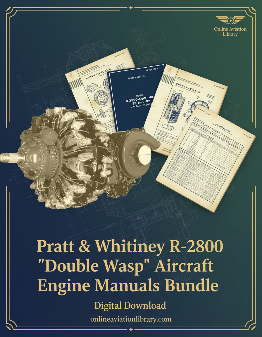 Pratt & Whitney R-2800 Double Wasp Aircraft Engine Manuals Bundle Promotional Banner