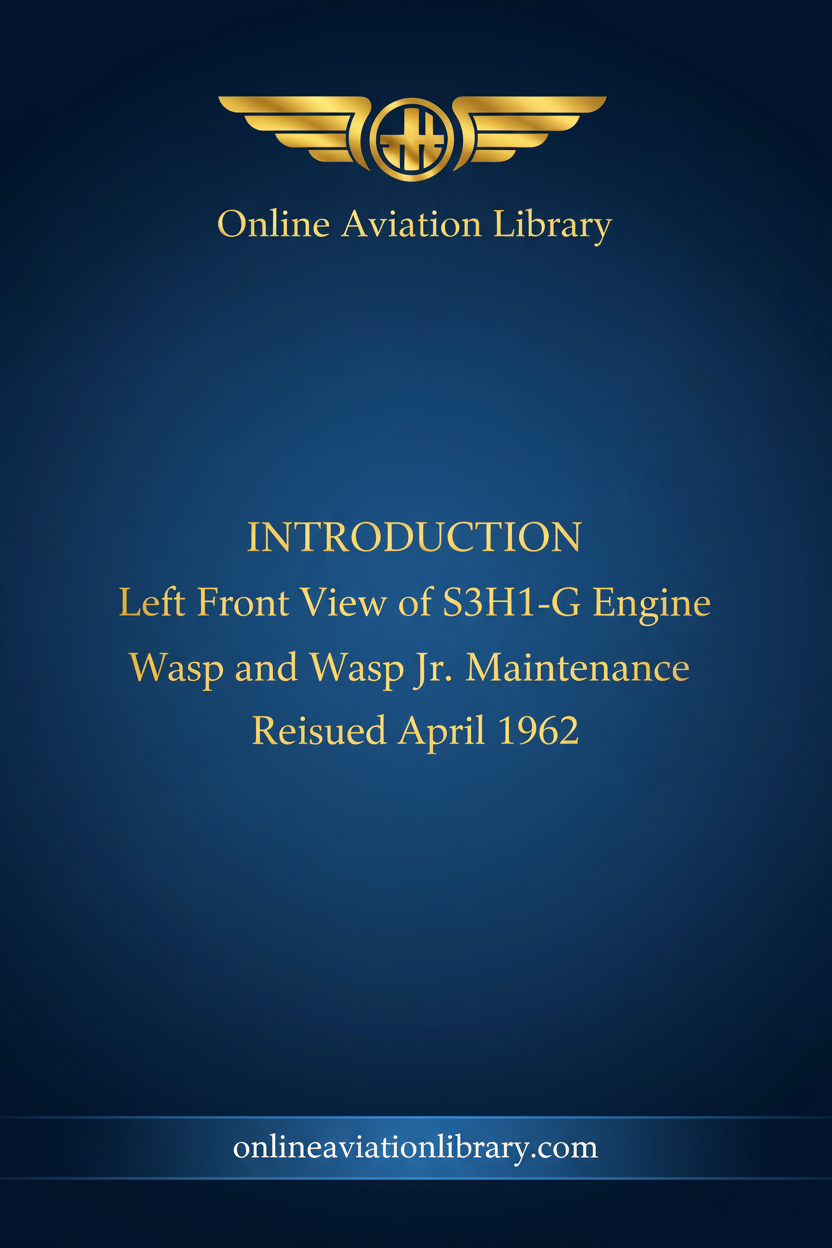 Pratt & Whitney R-985 Wasp and Wasp Jr. Maintenance Manual Standard Cover Page