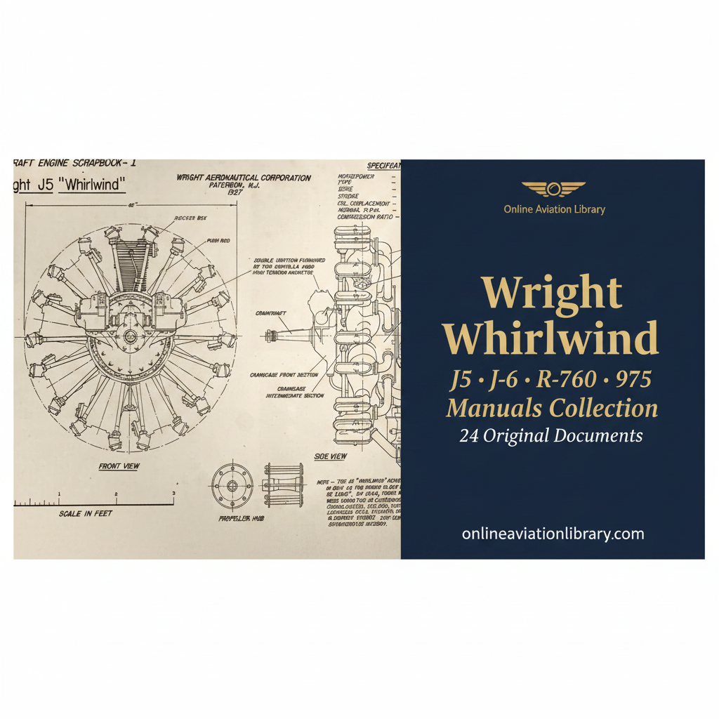 Promotional Banner - Wright Whirlwind Technical Drawing Split