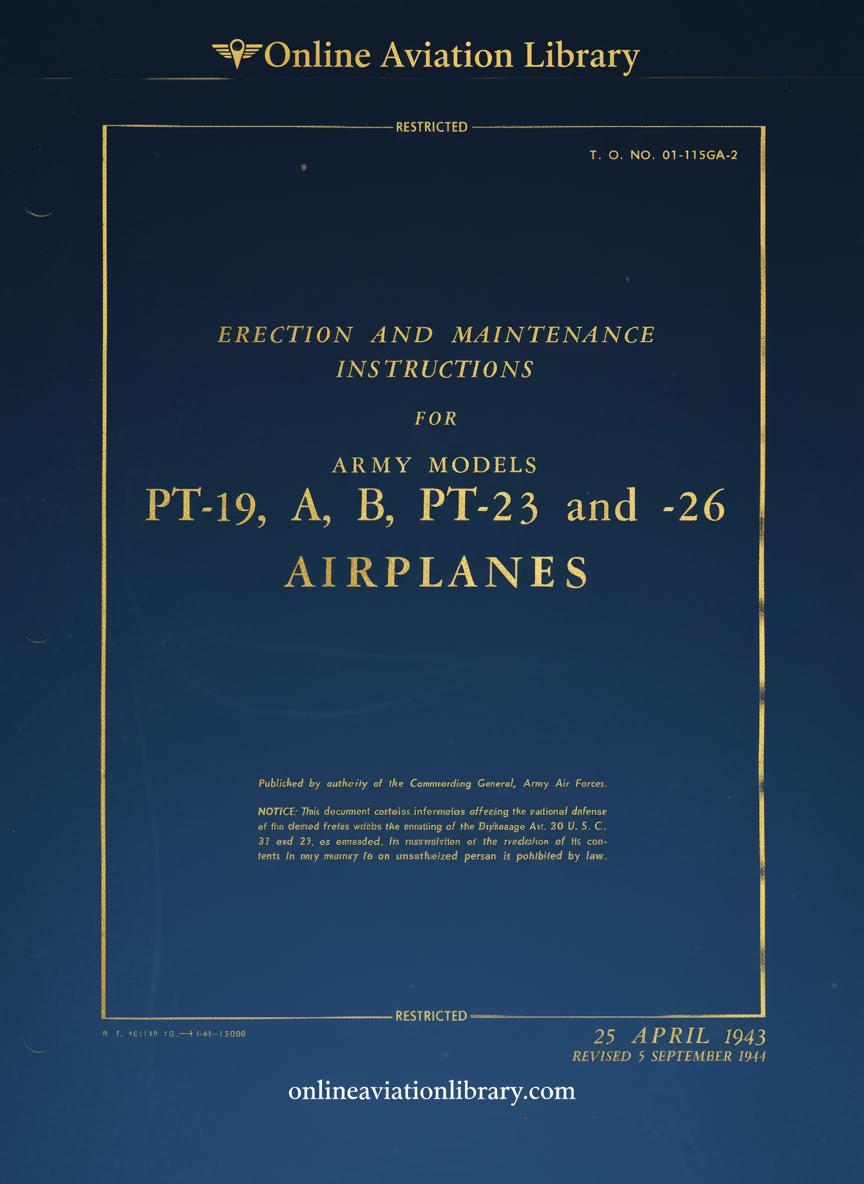 PT-19 Manual Cover Page