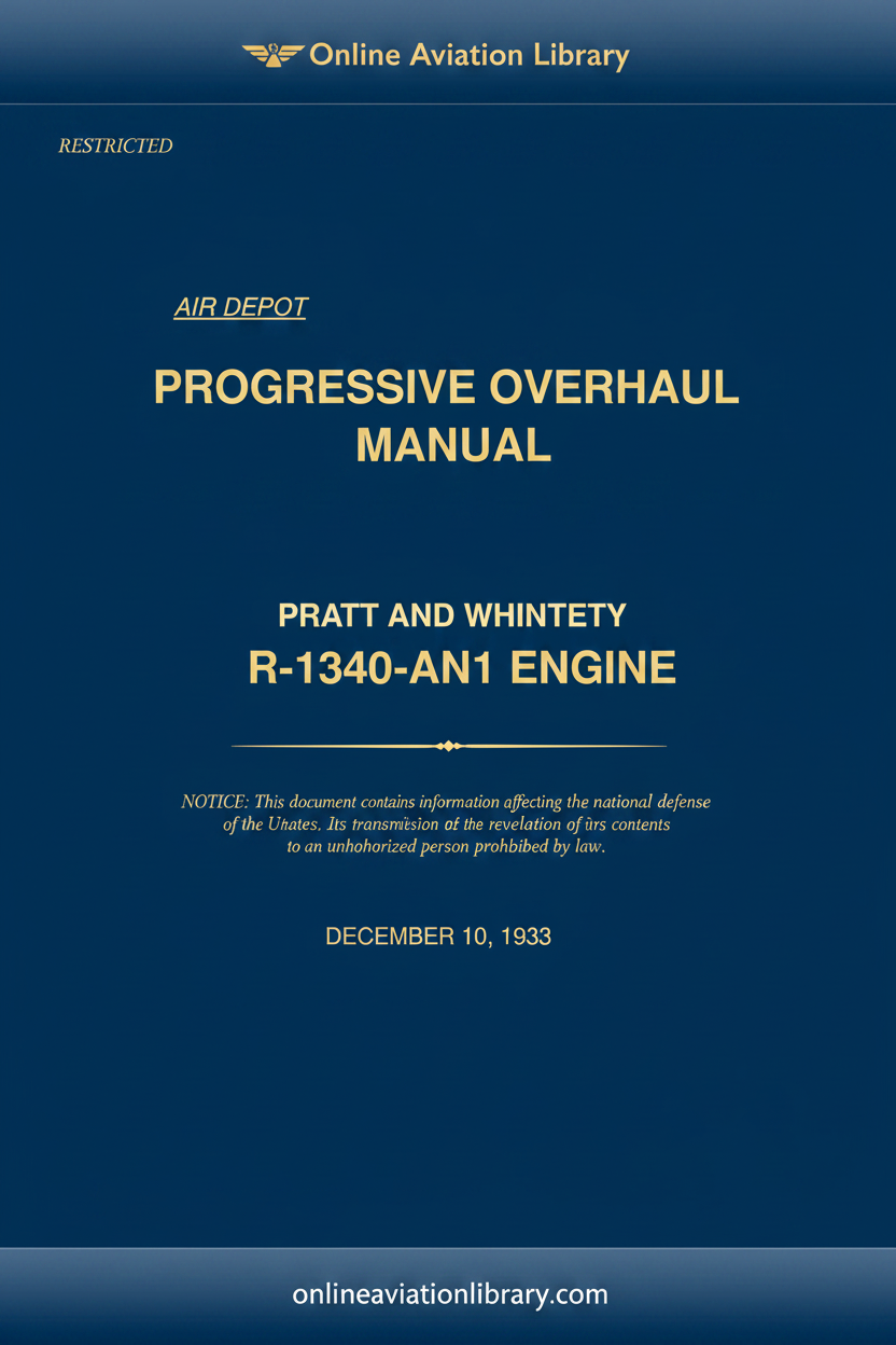 R-1340 AN1 Progressive Overhaul Manual