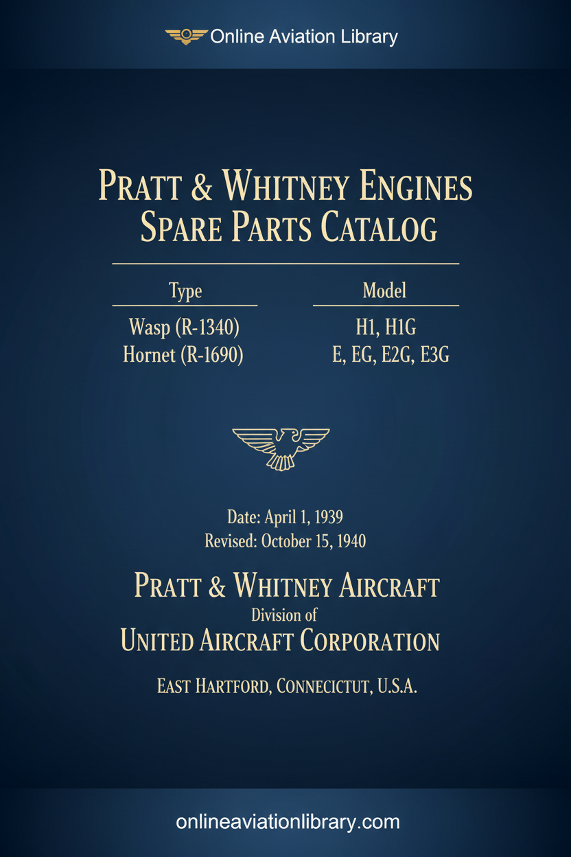 R-1340 Spare Parts Catalog Cover