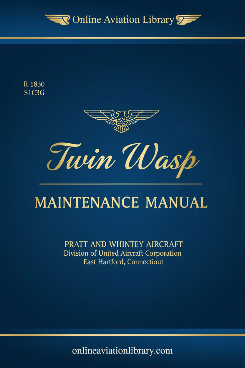 R-1830 S1C3G Twin Wasp Maintenance Manual Cover