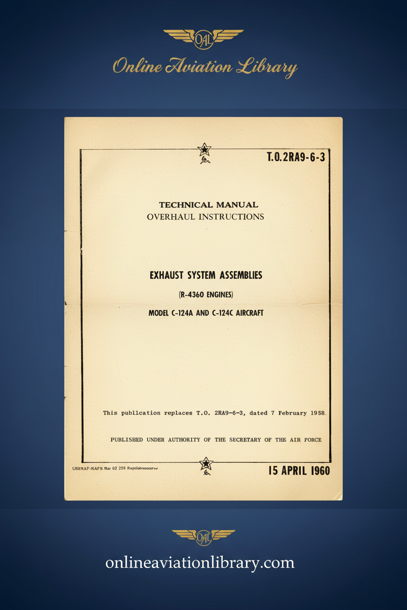 R-4360 Exhaust System Assemblies Overhaul Instructions Standard Cover Page