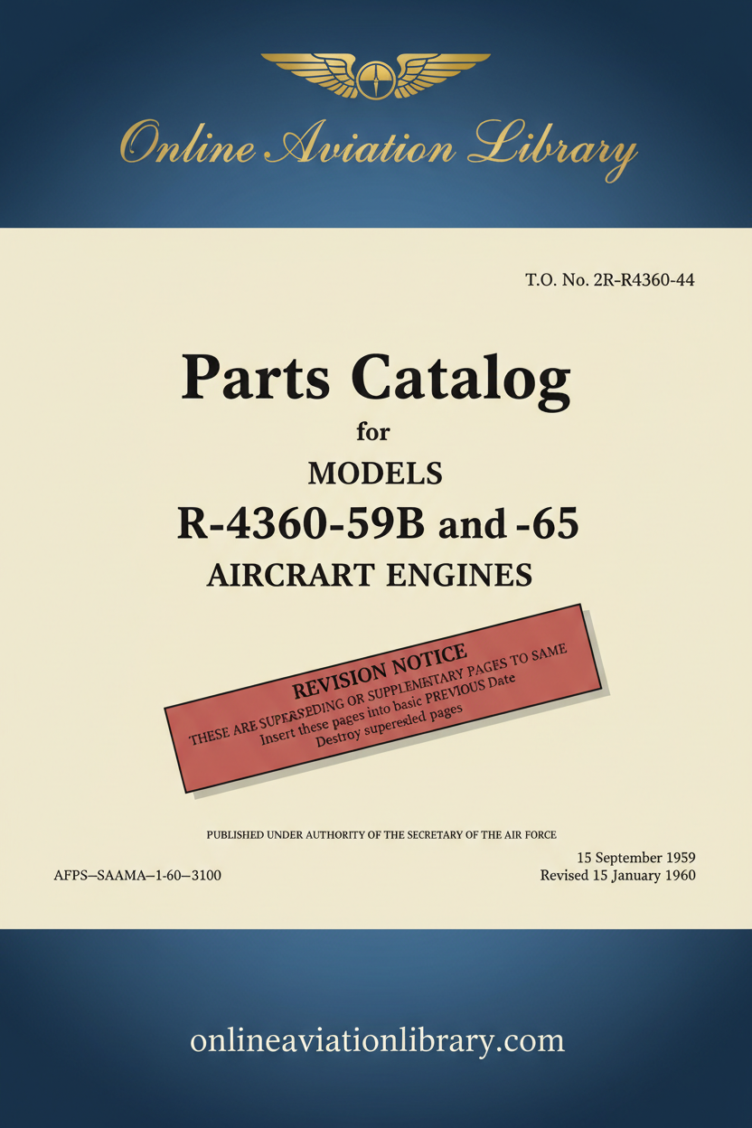 R-4360 Parts Catalog Text-Only Cover Page