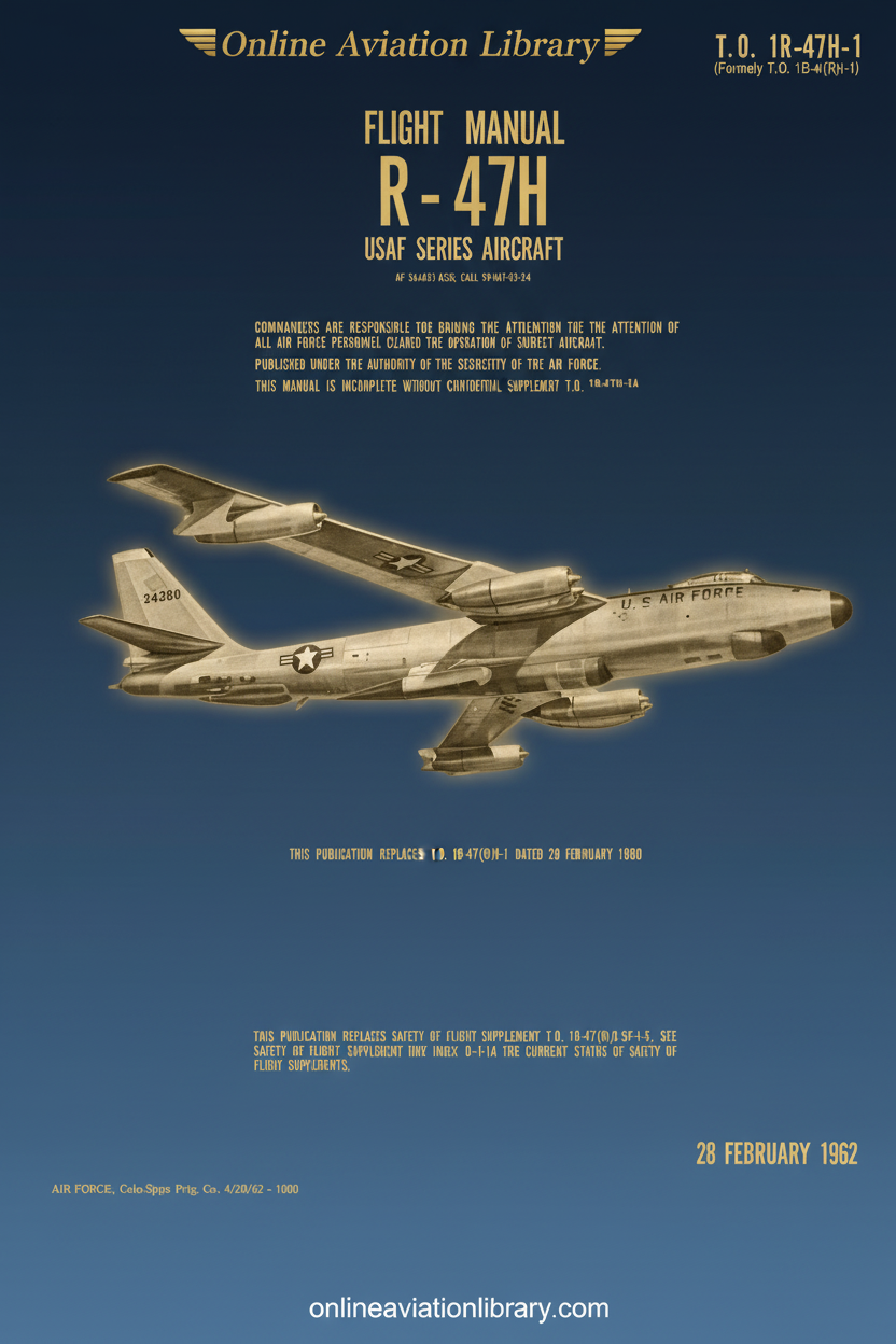 R-47H Flight Manual Cover Page