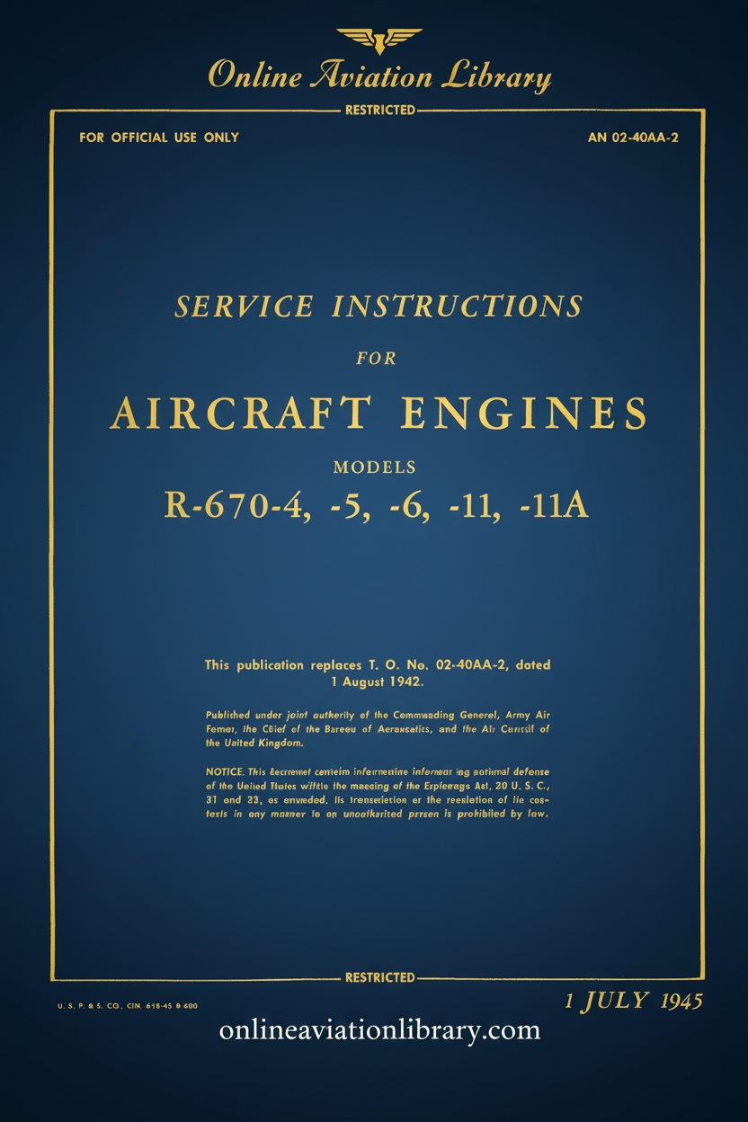 R-670 Service Instructions Cover Page