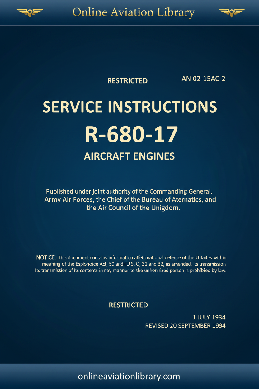 R-680-17 Service Instructions Cover
