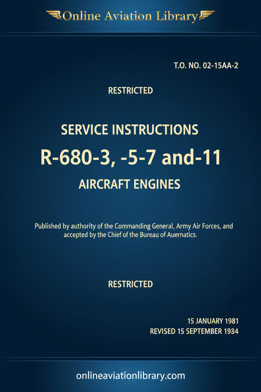 R-680-3 -5 -7 -11 Service Instructions Cover