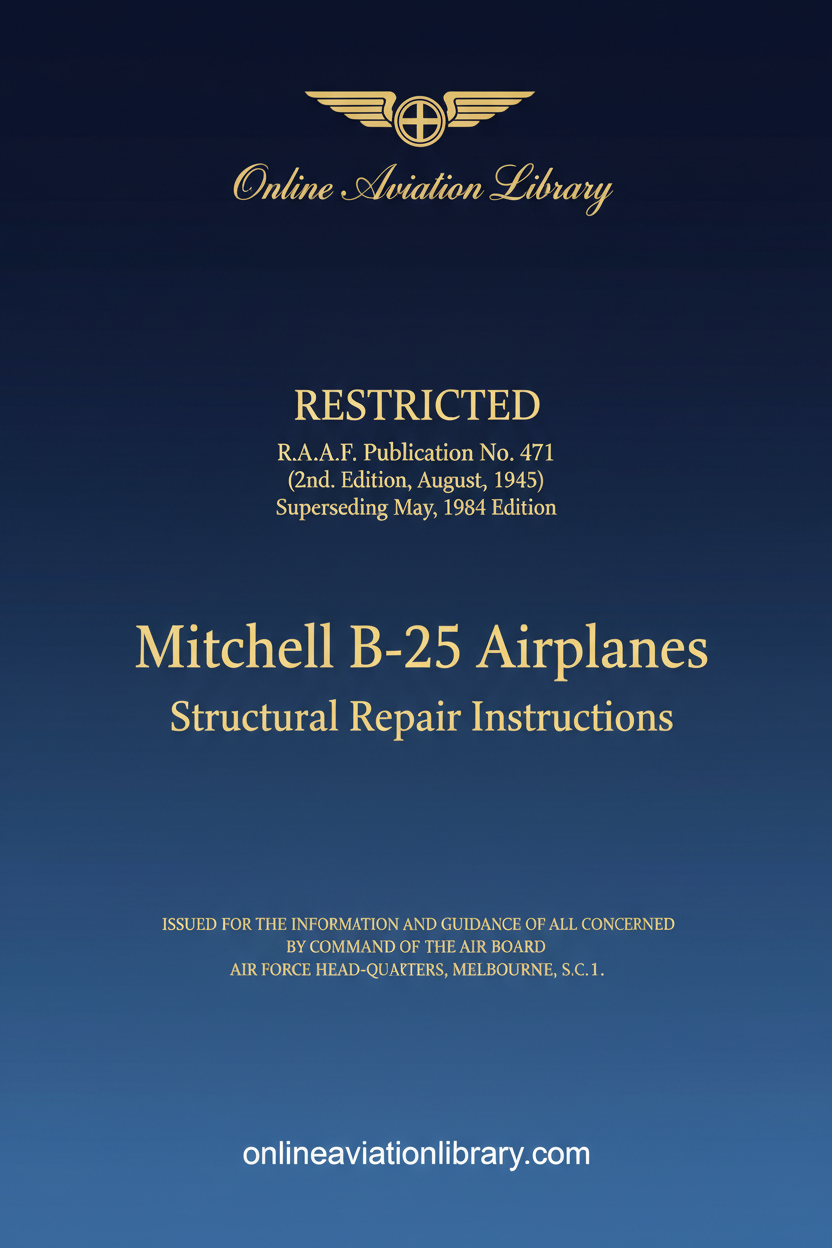 RAAF B-25 Mitchell Standard Cover Page 1945
