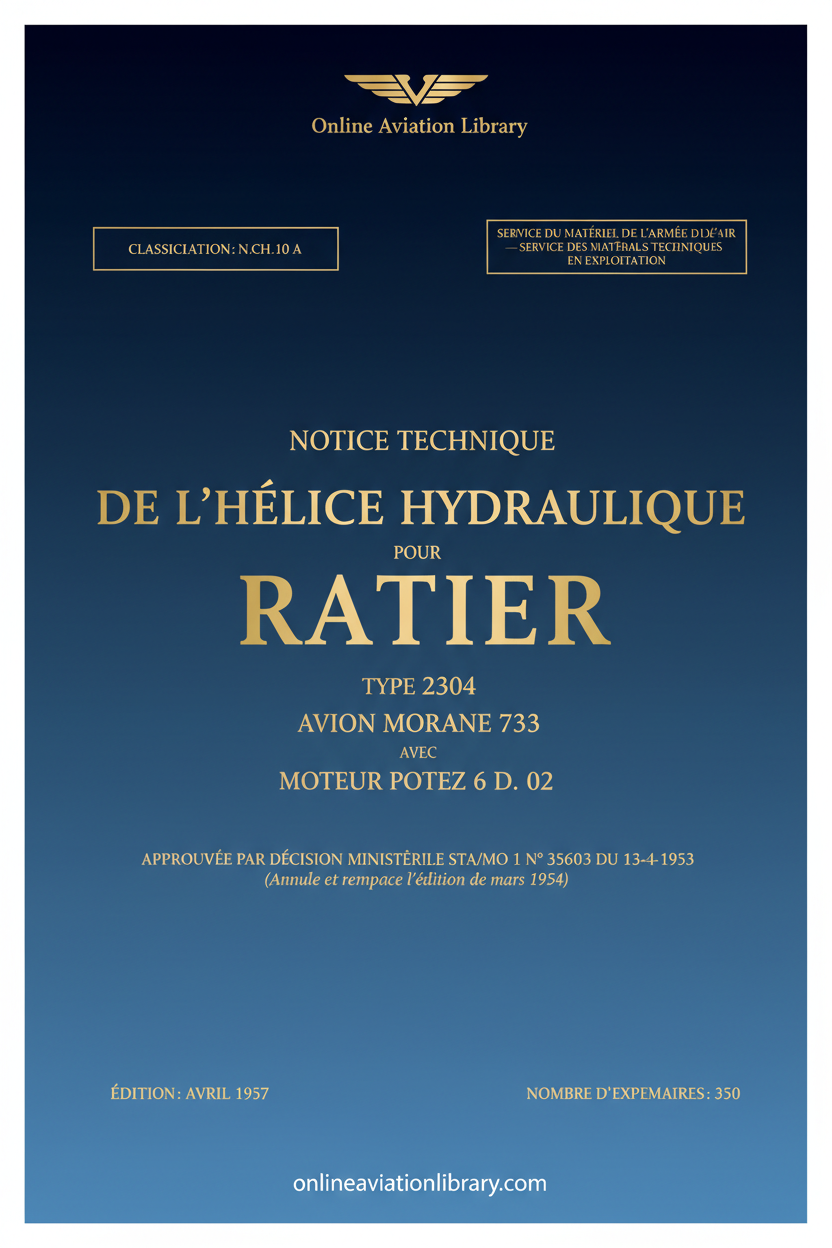 Ratier 2304 Propeller Standard Cover Page