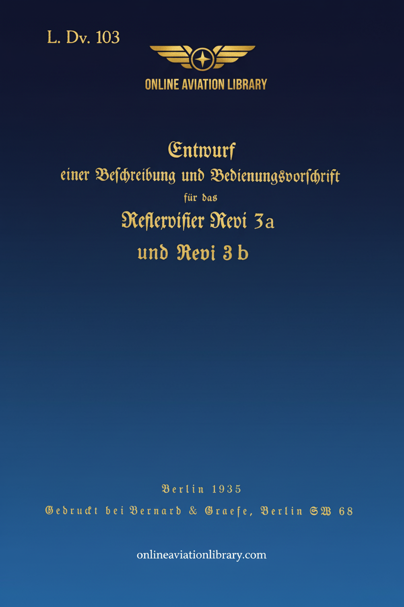 Revi 3a and 3b Reflector Gunsight Manual Standard Cover Page