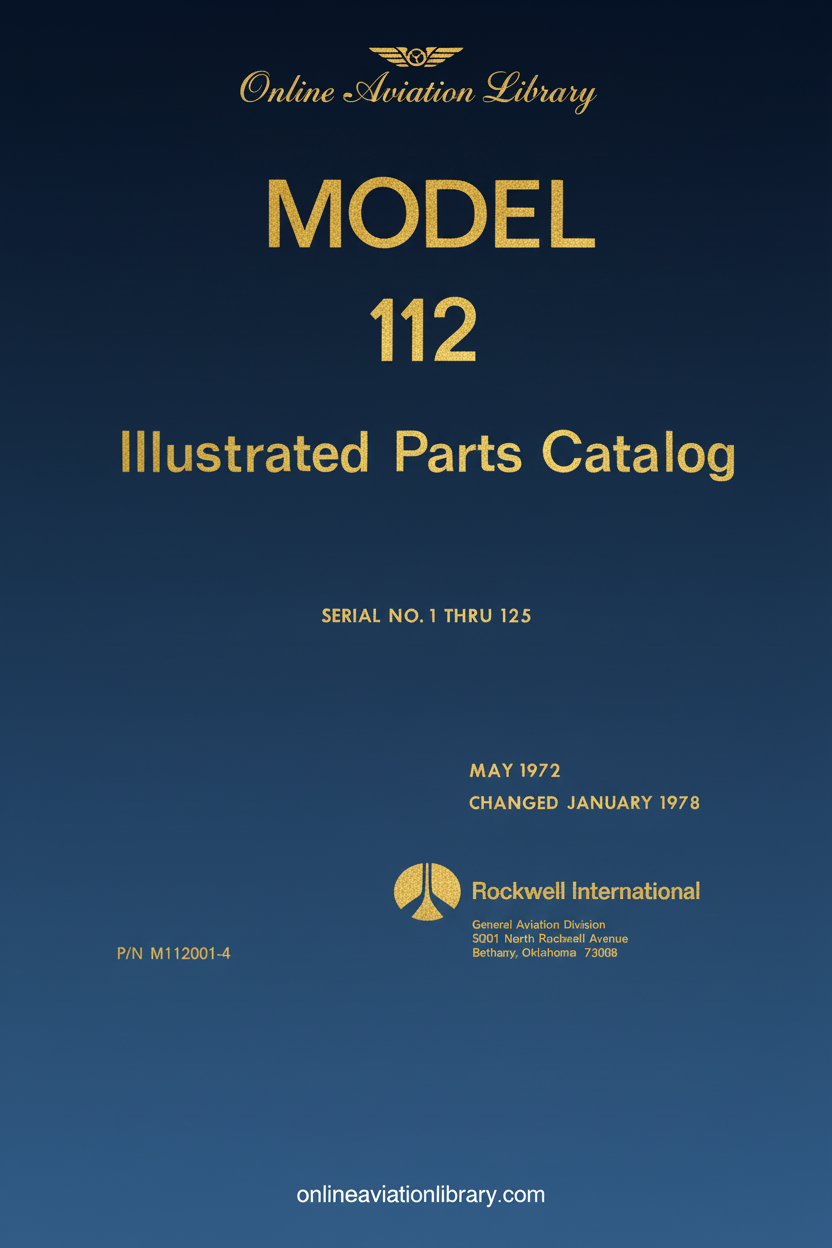 Rockwell International Model 112 Cover Page