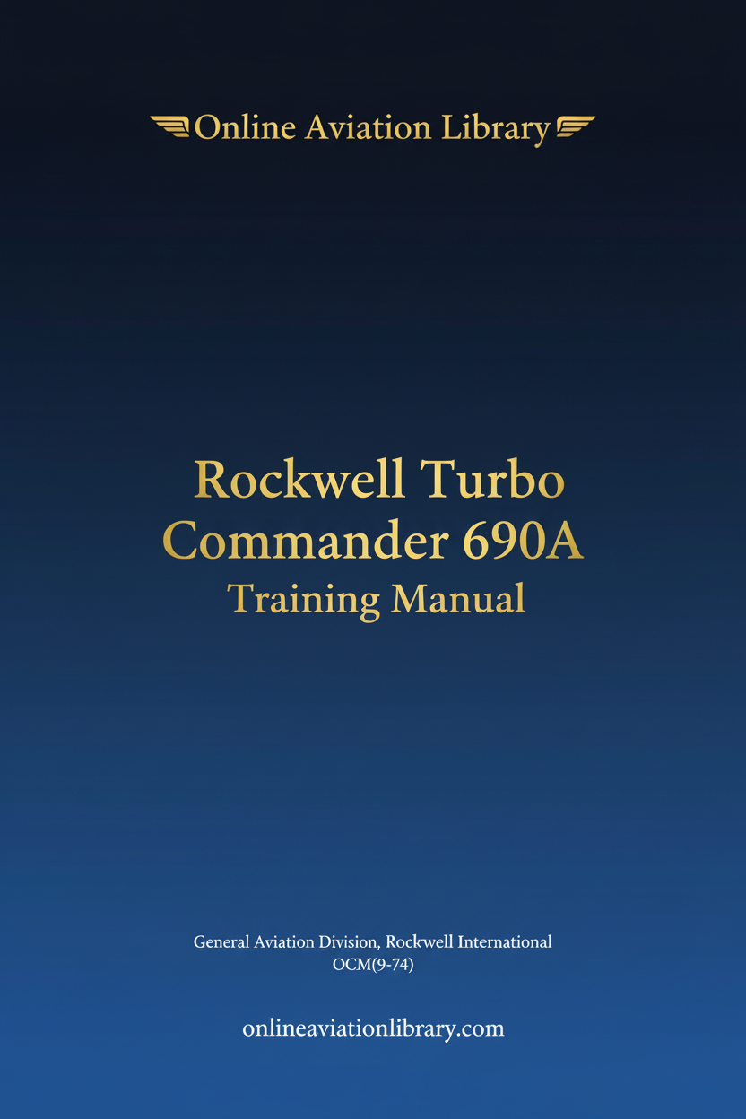 Rockwell Turbo Commander 690A Training Manual Standard Cover Page