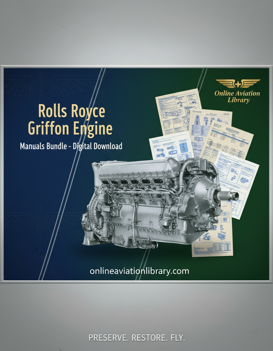 Rolls Royce Griffon Aircraft Engine Manuals Bundle Banner