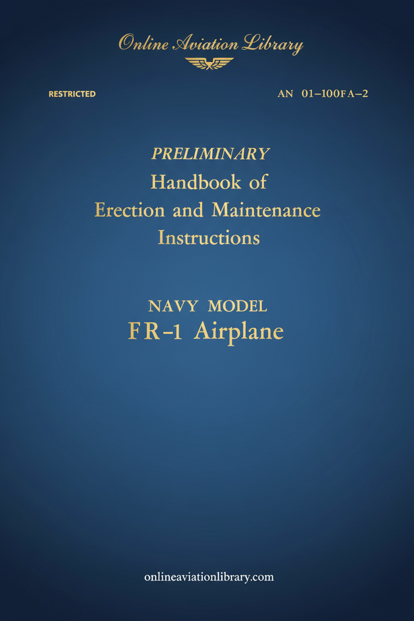 Ryan FR-1 Maintenance Handbook Cover Page