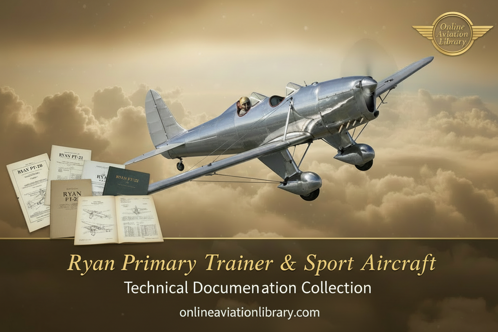 Ryan Primary Trainer & Sport Aircraft Technical Documentation Collection Banner