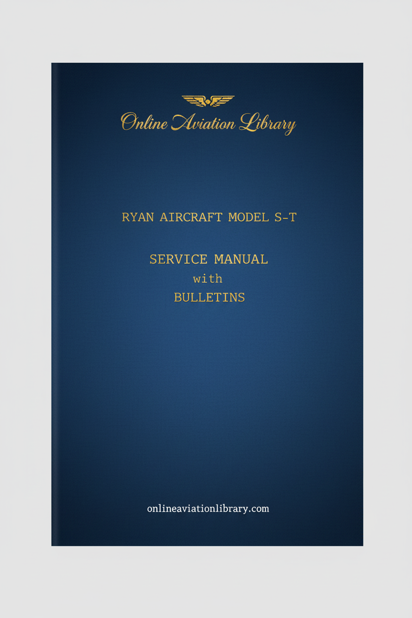 Ryan S-T Service Manual Cover Page