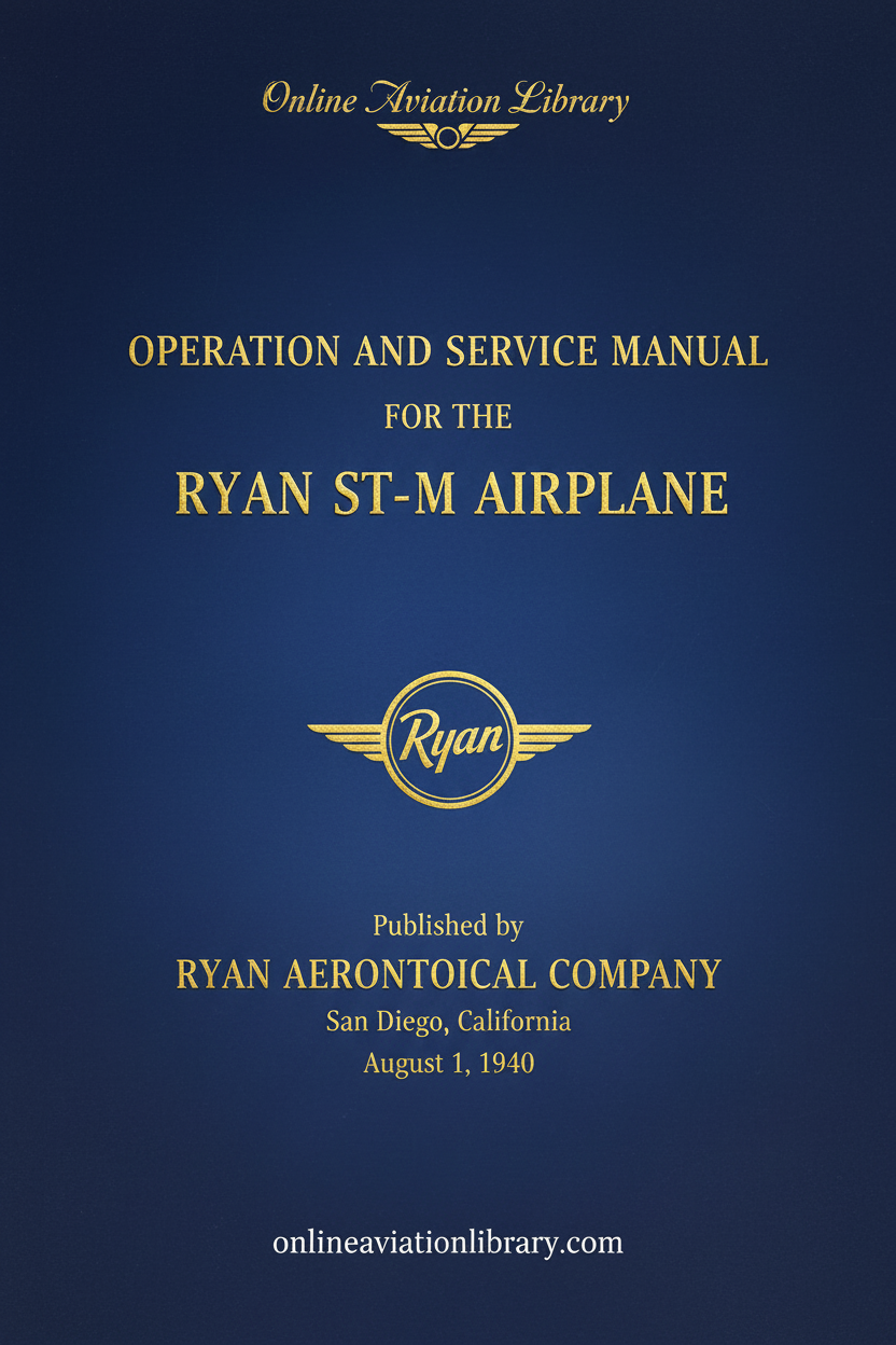 Ryan ST-M Operation and Service Manual Cover Page