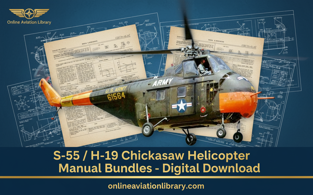 S-55 / H-19 Chickasaw Helicopter Manual Bundles Banner