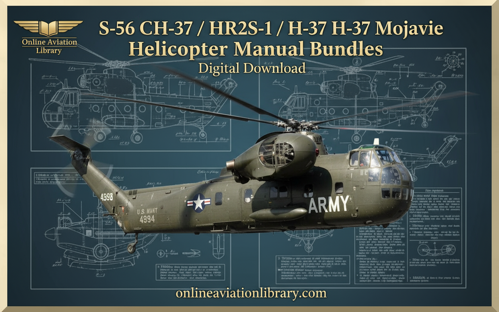 S-56 CH-37 / HR2S-1 / H-37 Mojave Helicopter Manual Bundles Banner