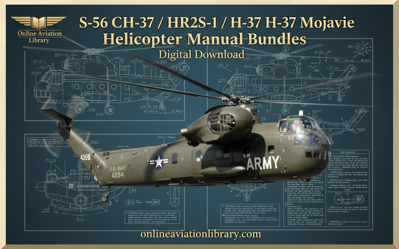 S-56 CH-37 / HR2S-1 / H-37 Mojave Helicopter Manual Bundles Banner
