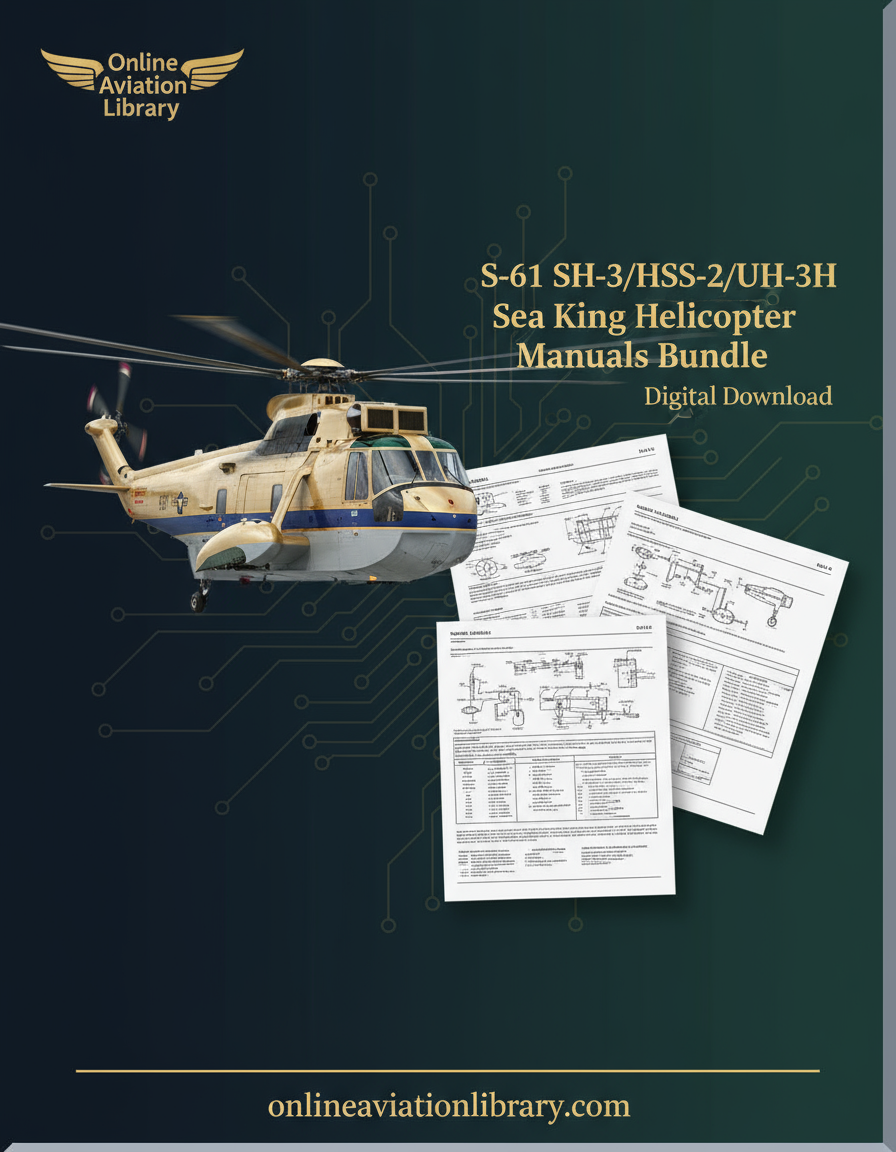 S-61 SH-3 HSS-2 UH-3H Sea King Helicopter Manuals Bundle Promotional Banner