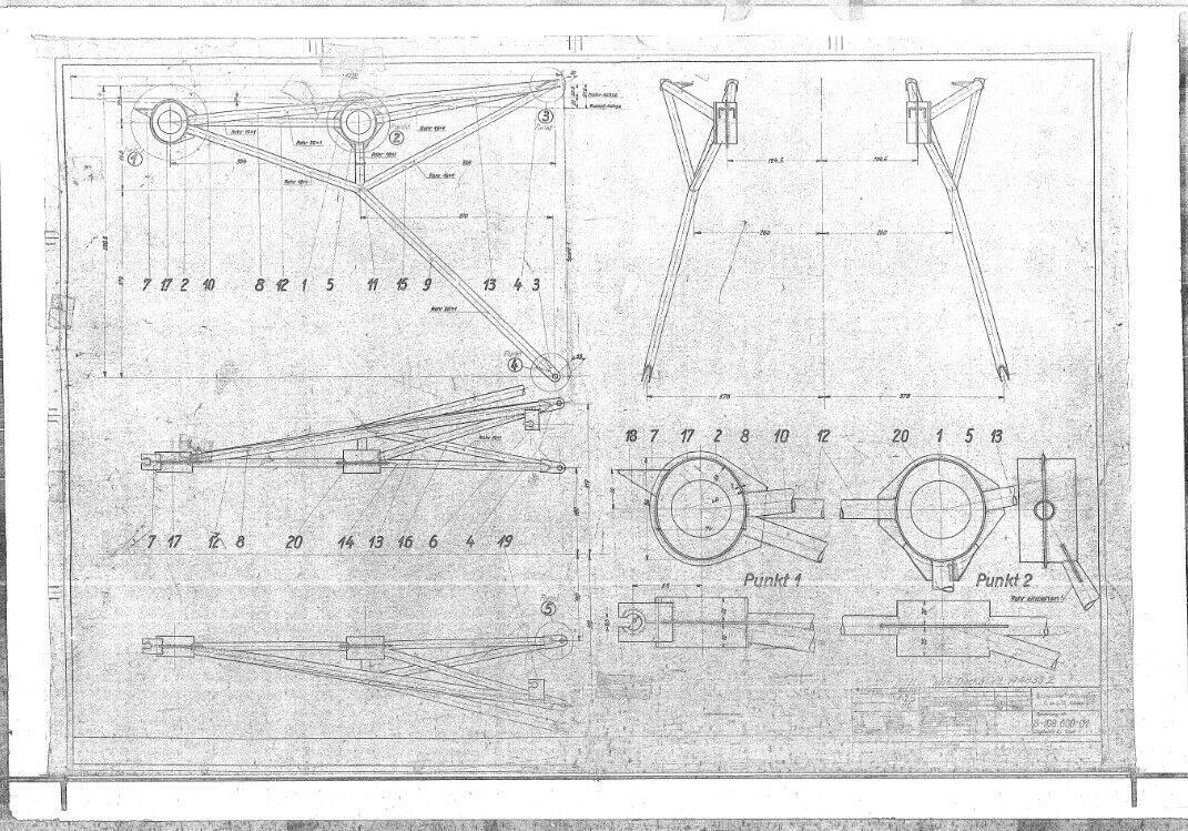 Messerchmitt Bf / Me 108 " Taifun " Aircraft Blueprints Engineering Construction Drawings - Download