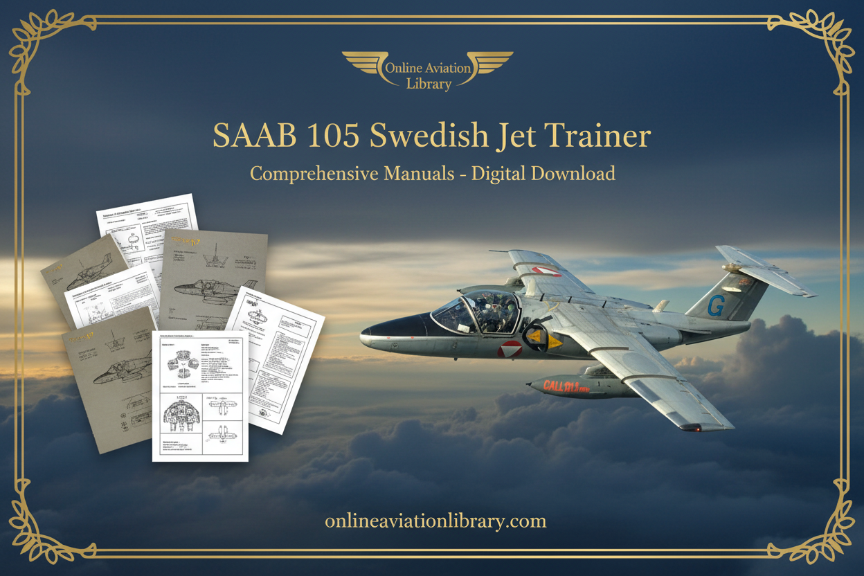 SAAB 105 Swedish Jet Trainer LB4 Banner