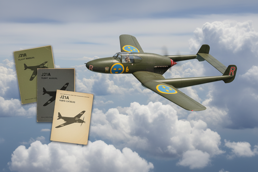 SAAB J21A LB4 Banner No Text
