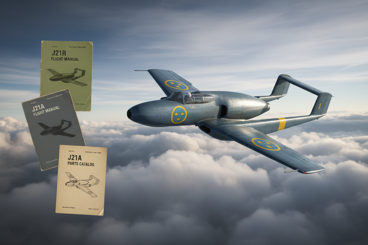 SAAB J21R LB4 Banner No Text