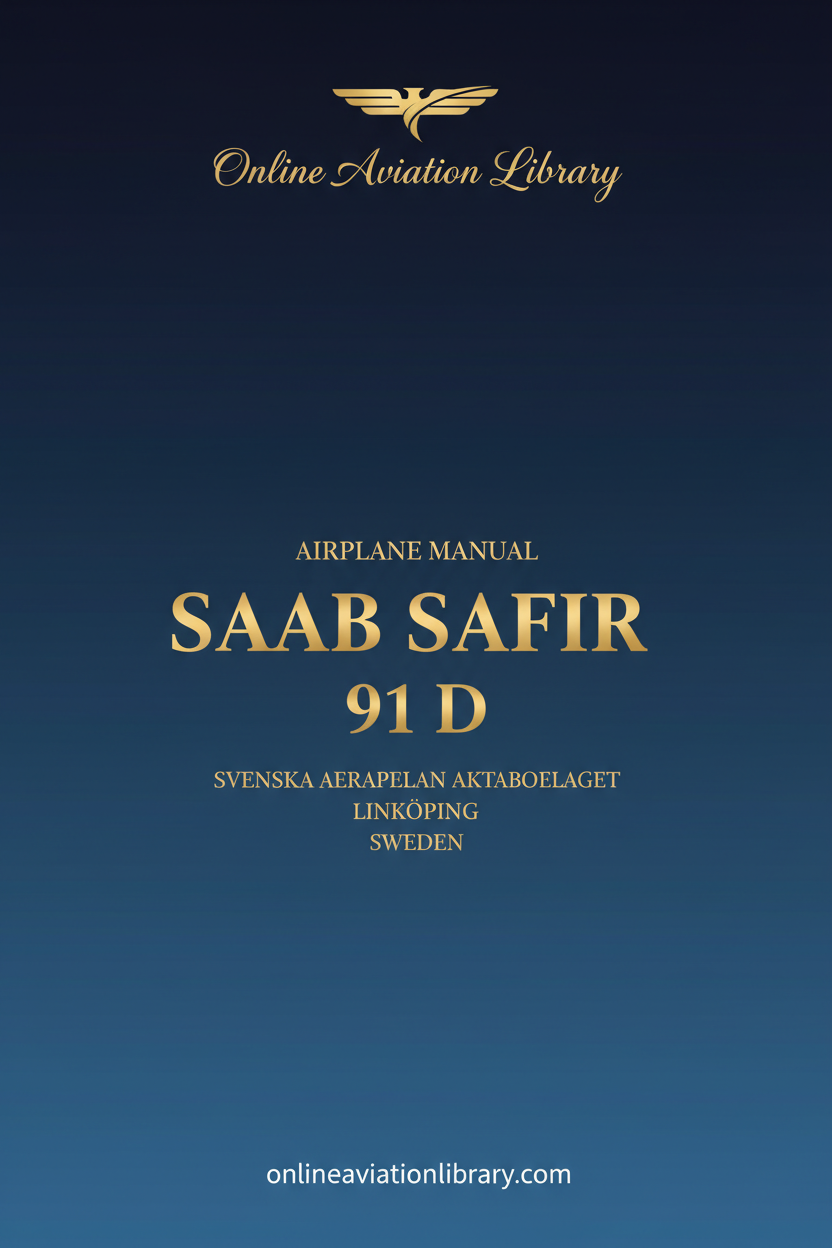 SAAB Safir 91D Standard Cover Page