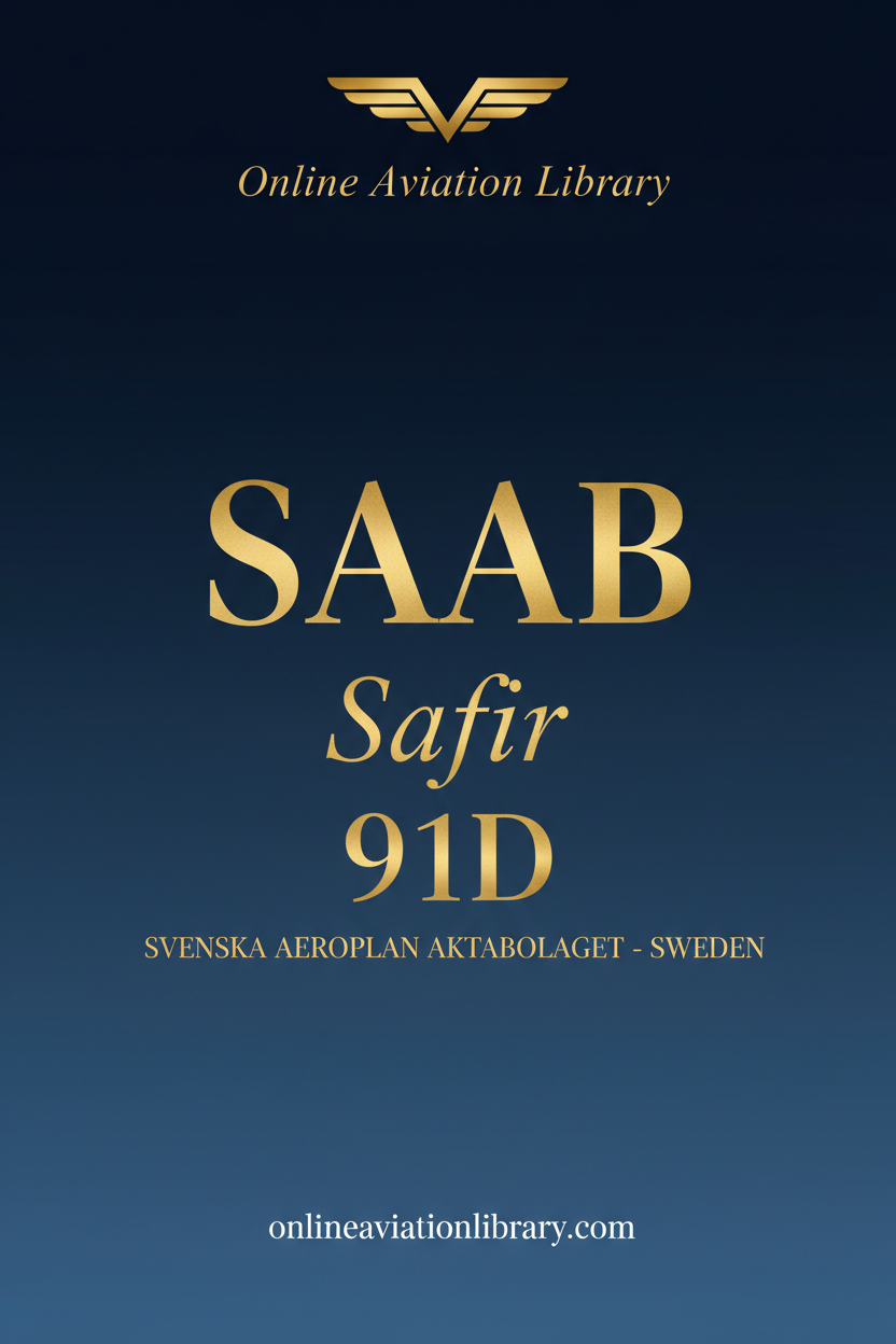 SAAB Safir 91D Standard Cover Page