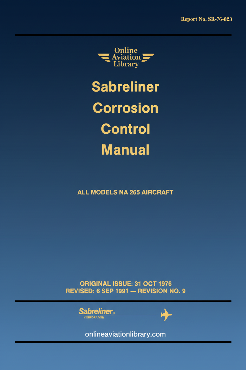 Sabreliner Corrosion Control Manual Cover Page