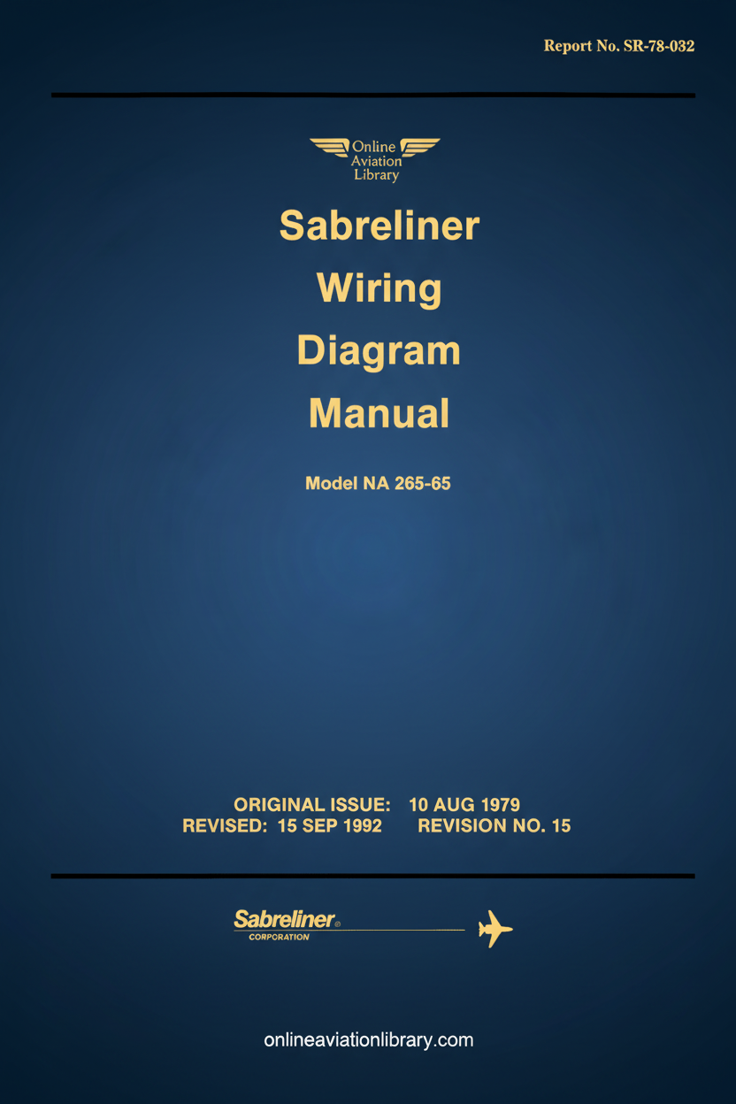Sabreliner Wiring Diagram Manual Cover Page