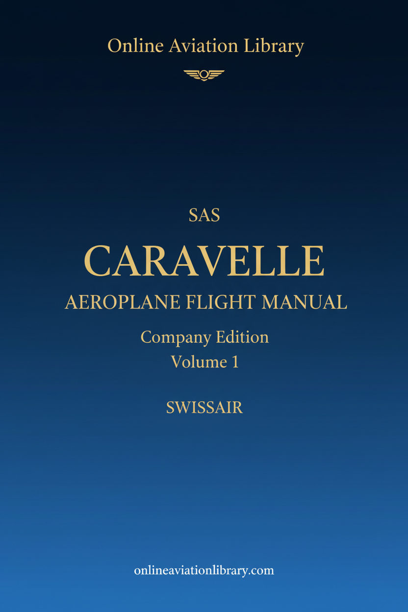 SAS Caravelle Flight Manual Standard Cover Page