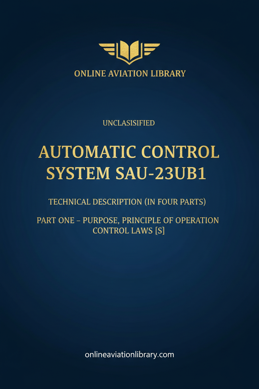 SAU-23UB1 Standard Cover Page TEXT