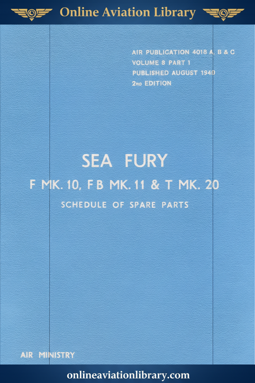 Schedule of Spare Parts Cover