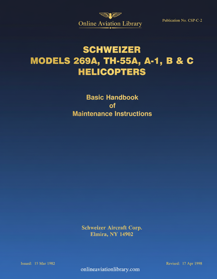 Schweizer Helicopters Maintenance Handbook Cover Page