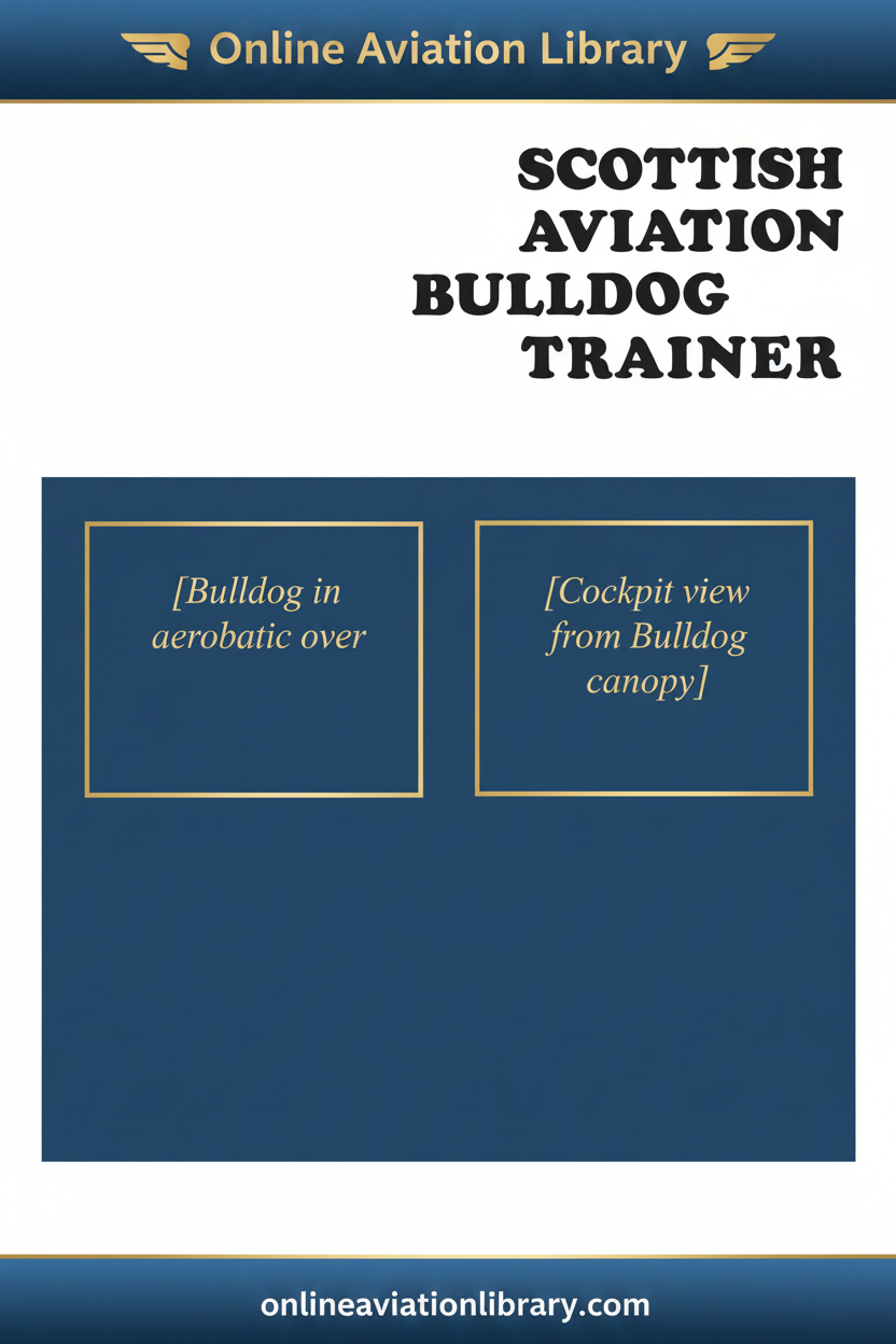 Scottish Aviation Bulldog Trainer Brochure Cover