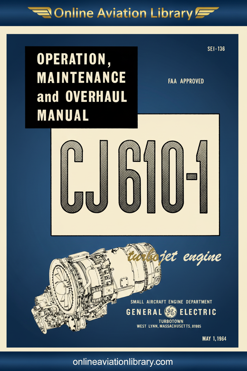SEI-136 CJ610-1 Overhaul Manual Cover