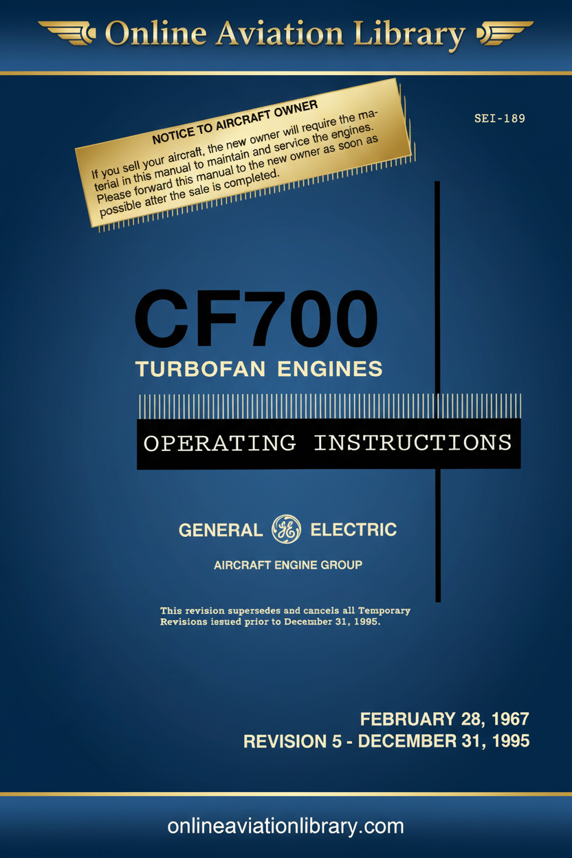 SEI-189 CF700 Operating Instructions Cover